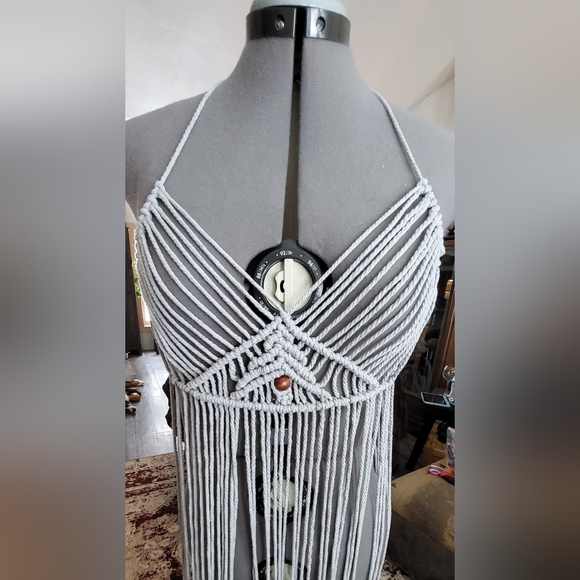 Macrame lace dress bikini coverup - Picture 9 of 10